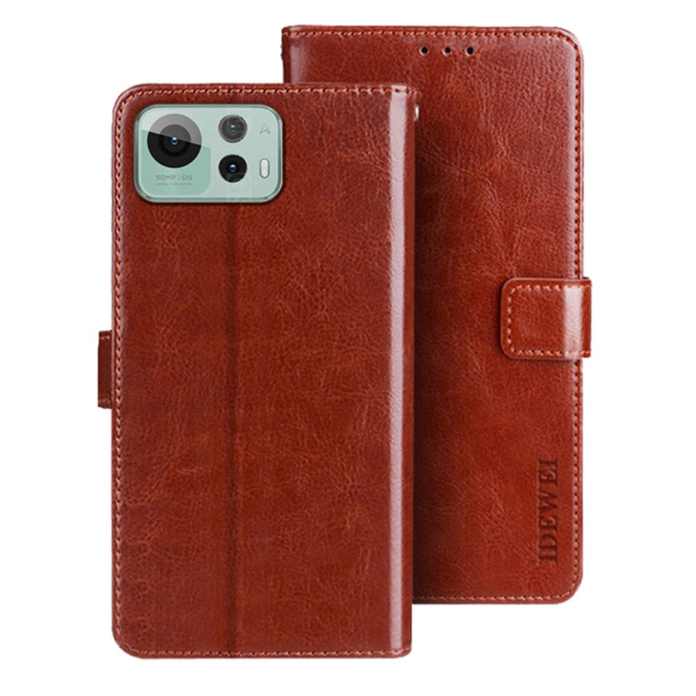 IDEWEI For Asus Zenfone 12 Ultra 5G Stand Case Crazy Horse Texture Leather Phone Cover