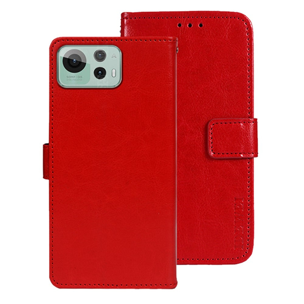 IDEWEI For Asus Zenfone 12 Ultra 5G Stand Case Crazy Horse Texture Leather Phone Cover