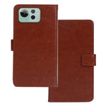 IDEWEI For Asus Zenfone 12 Ultra 5G Case Wallet Leather Phone Cover Crazy Horse Texture