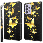 Til Samsung Galaxy A13 4G / 5G 3D-mønsterprint Wallet Telefoncover PU-læder Stand Magnetisk Lukning Cover med Rem