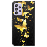 Til Samsung Galaxy A13 4G / 5G 3D-mønsterprint Wallet Telefoncover PU-læder Stand Magnetisk Lukning Cover med Rem