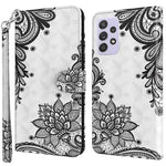 Til Samsung Galaxy A13 4G / 5G 3D-mønsterprint Wallet Telefoncover PU-læder Stand Magnetisk Lukning Cover med Rem