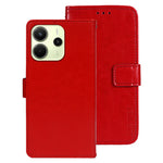 IDEWEI For Xiaomi Redmi Note 14 4G (164.84mm) Stand Case Crazy Horse Texture Leather Phone Cover