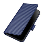 Samsung Galaxy A24 4G (162,1 x 77,6 x 8,3 mm), lædermobilcover med rem og kolfibertekstur