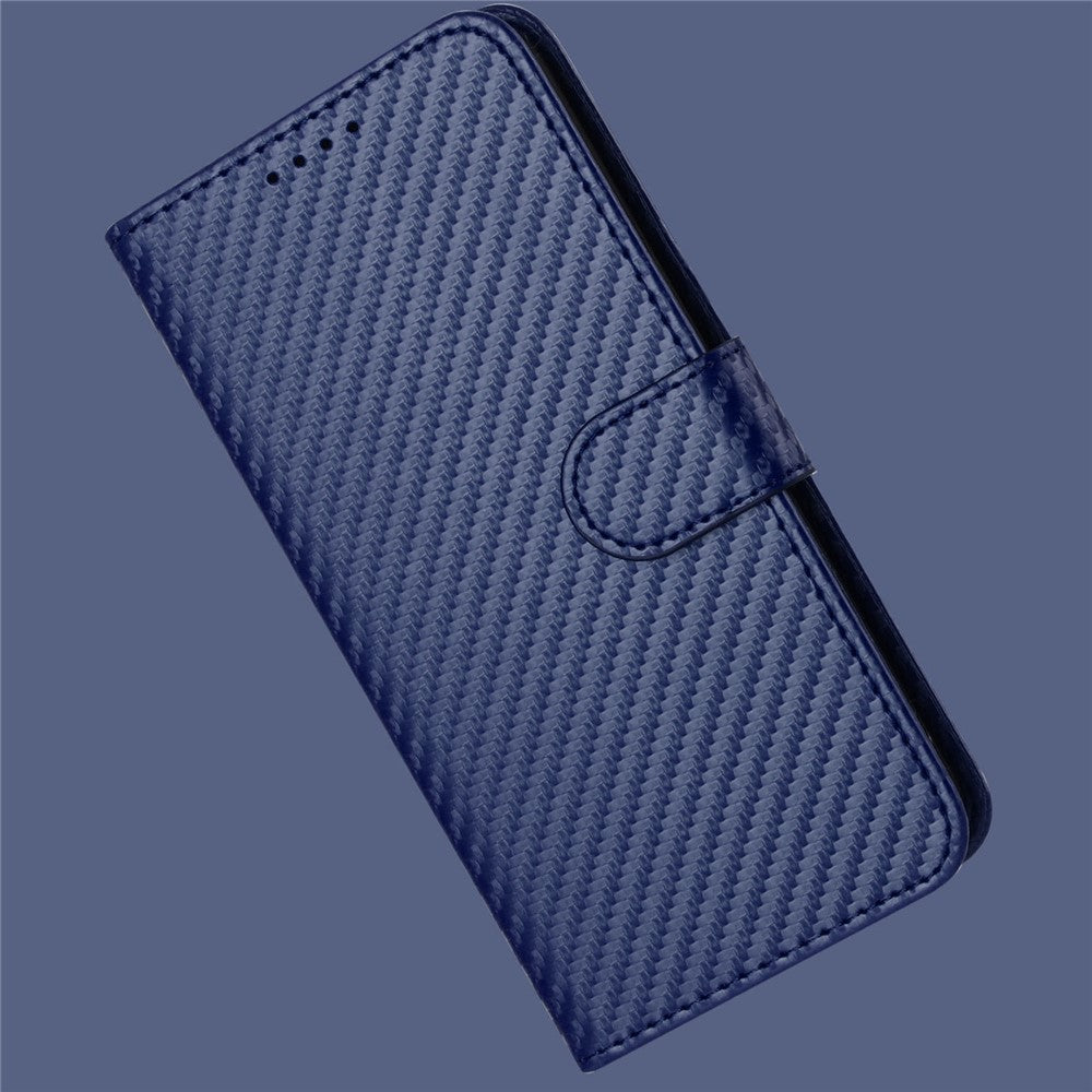 Samsung Galaxy A24 4G (162,1 x 77,6 x 8,3 mm), lædermobilcover med rem og kolfibertekstur