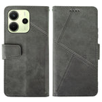 IDEWEI For Xiaomi Redmi Note 14 4G (164.84mm) Case Leather Wallet Phone Cover Stand Calf Texture