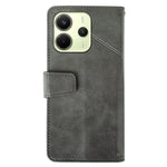 IDEWEI For Xiaomi Redmi Note 14 4G (164.84mm) Case Leather Wallet Phone Cover Stand Calf Texture