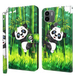 For Xiaomi Redmi A1 4G / A2 4G 3D Pattern Printing Wallet Phone Case PU Leather Wrist Strap Handbag Stand Feature Magnetic Flip Cover