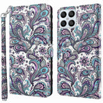 For Honor X8 4G PU læder Folio Flip Tegnebog Telefon Etui Stativfunktion 3D Kreativt Mønster Trykt Design Fuld Beskyttende Cover med Rem