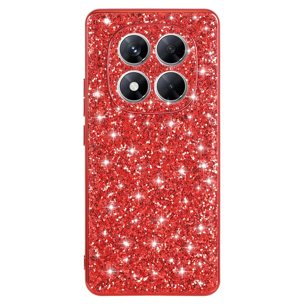 For Xiaomi Redmi Note 14 Pro 4G Case TPU + PC Sparkling Glitter Phone Back Cover