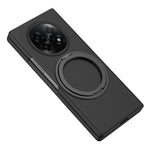Til Oppo Find N5 5G Magnetisk Cover Ring Kickstand Hårdt PC-etui med Hærdet Glas Skærmfilm