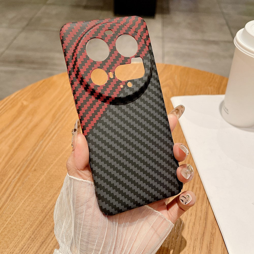For Xiaomi 15 Ultra Case Hard PC Phone Cover Carbon Fiber Texture Drop Proof
