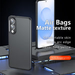 Samsung Galaxy S25 Edge-skal med Skin-Touch-funktion, TPU + PC matt bakstycke, transparent svart