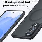 For Samsung Galaxy S25 Edge Magnetic Case TPU + PC Matte Skin Touch Phone Cover