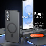 For Samsung Galaxy S25 Edge Magnetic Case TPU + PC Matte Skin Touch Phone Cover