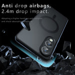 For Samsung Galaxy S25 Edge Magnetic Case TPU + PC Matte Skin Touch Phone Cover