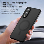 For Samsung Galaxy S25 Edge Magnetic Case TPU + PC Matte Skin Touch Phone Cover