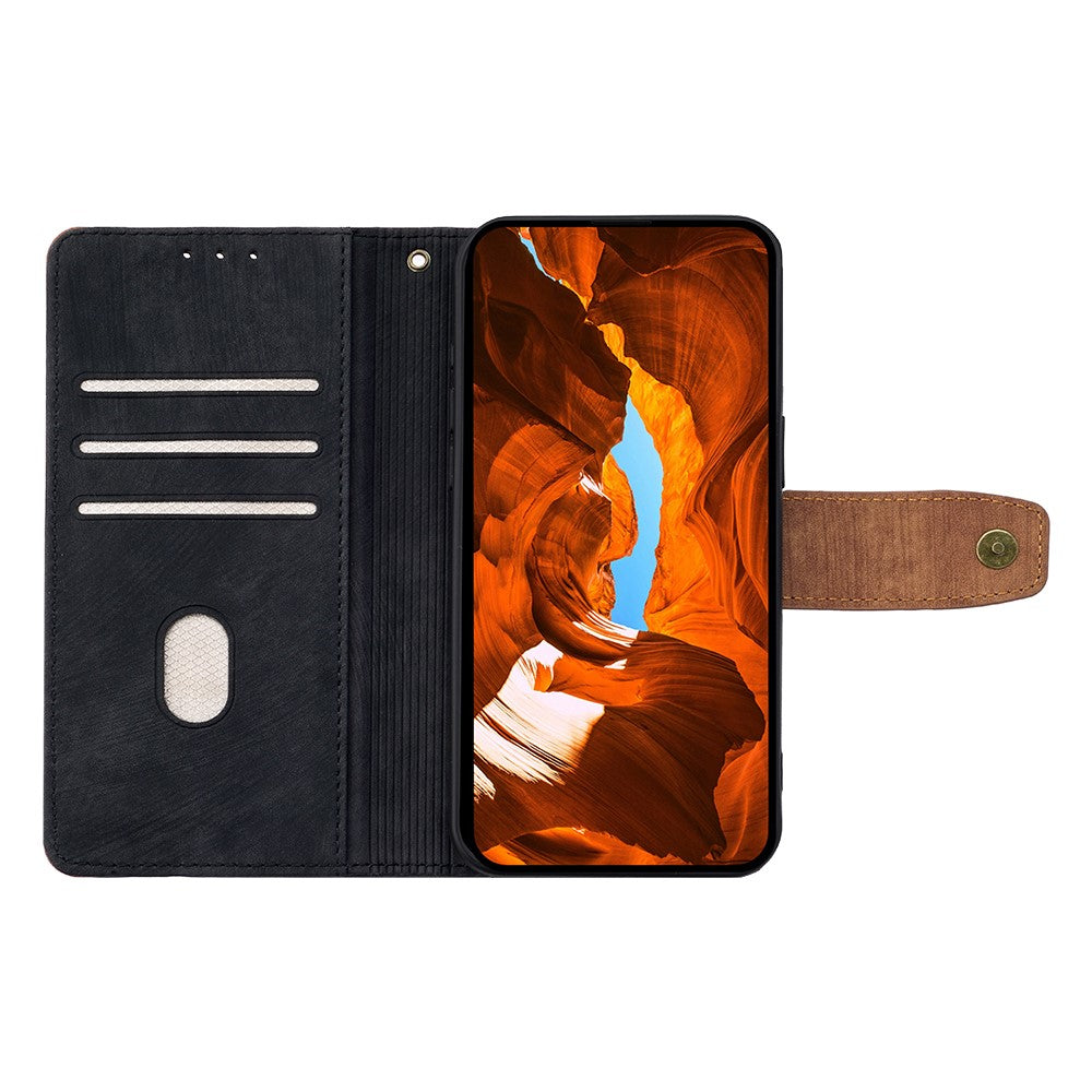 For Oppo Reno13 F 5G (Reno 13 FS 5G) / 4G Case RFID Blocking Color Splicing PU Leather Wallet Phone Cover