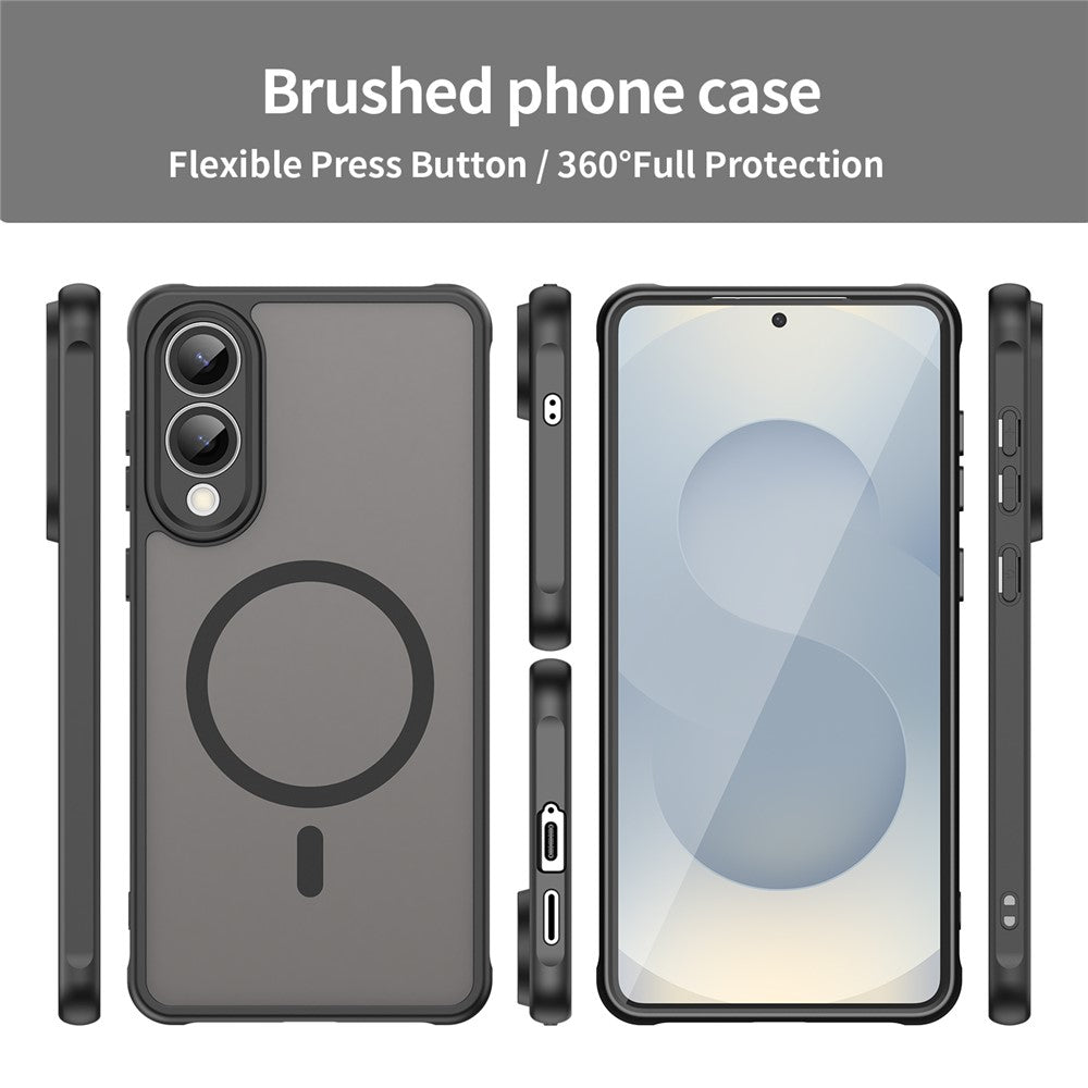 For Samsung Galaxy S25 Edge Magnetic Case Anti Drop PC + TPU Phone Cover