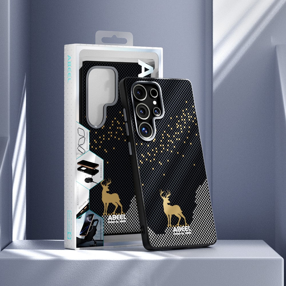ABEEL för Samsung Galaxy S24 FE Magnetiskt fodral Ultratunt PC TPU-telefonskal