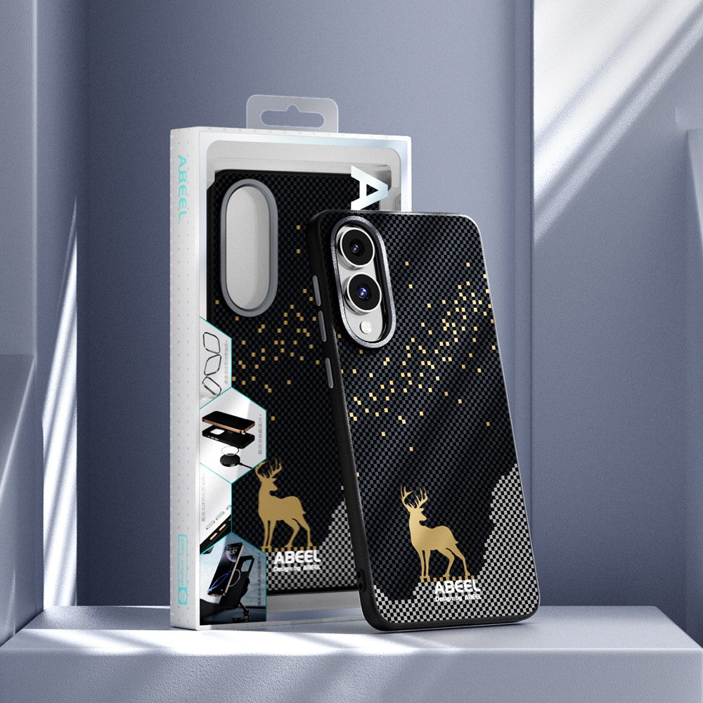 ABEEL For Samsung Galaxy S25 Edge Magnetic Case Ultra Slim PC TPU Phone Back Cover