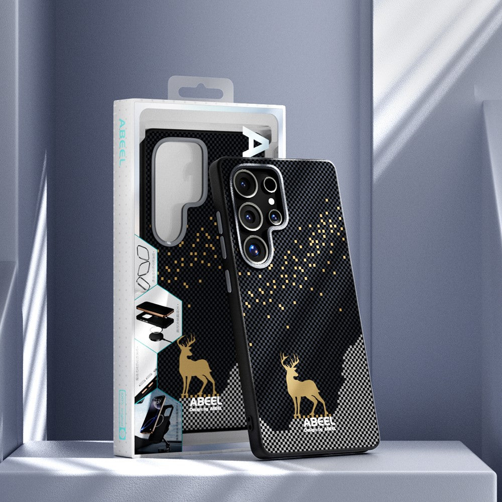 ABEEL För Samsung Galaxy S25 Ultra Magnetiskt Skal Ultratunt PC TPU mobil Baksida