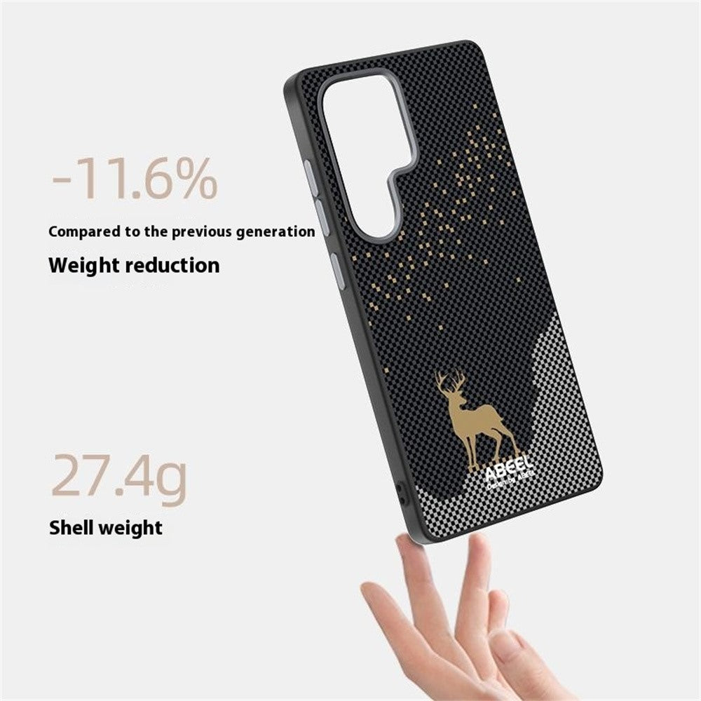 ABEEL För Samsung Galaxy S25 Ultra Magnetiskt Skal Ultratunt PC TPU mobil Baksida