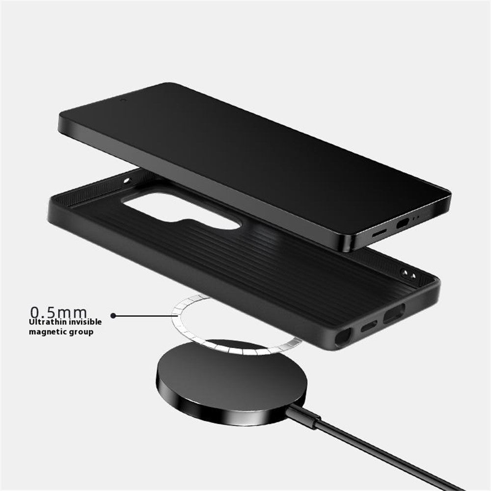 ABEEL For Samsung Galaxy S25 Magnetic Case Ultra Slim PC TPU Phone Back Cover