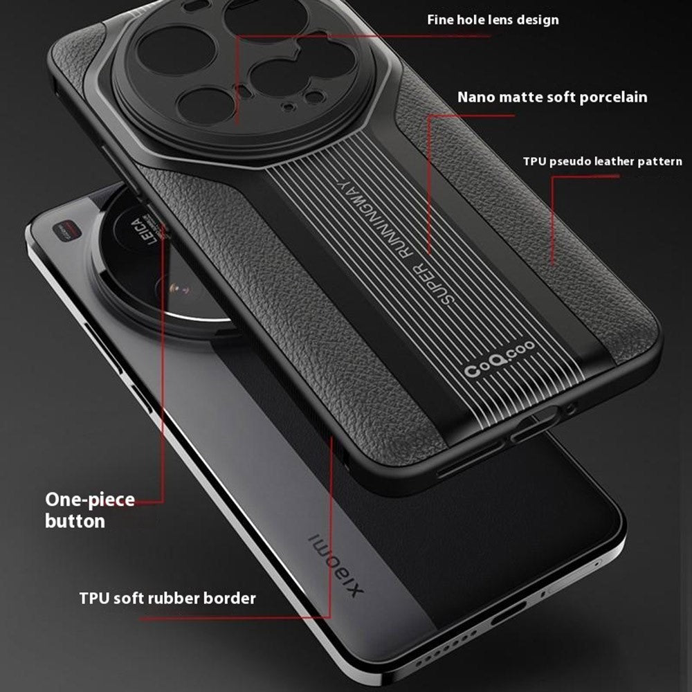 Q.COO Super Running Series 2 för Xiaomi 15 Ultra-skal PU + TPU + akrylbaksida