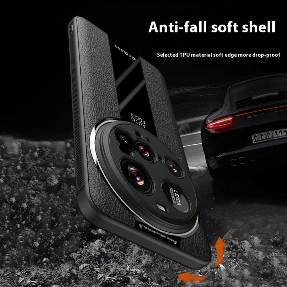 Q.COO For Xiaomi 15 Ultra Case Shockproof PU + TPU + Acrylic Phone Cover