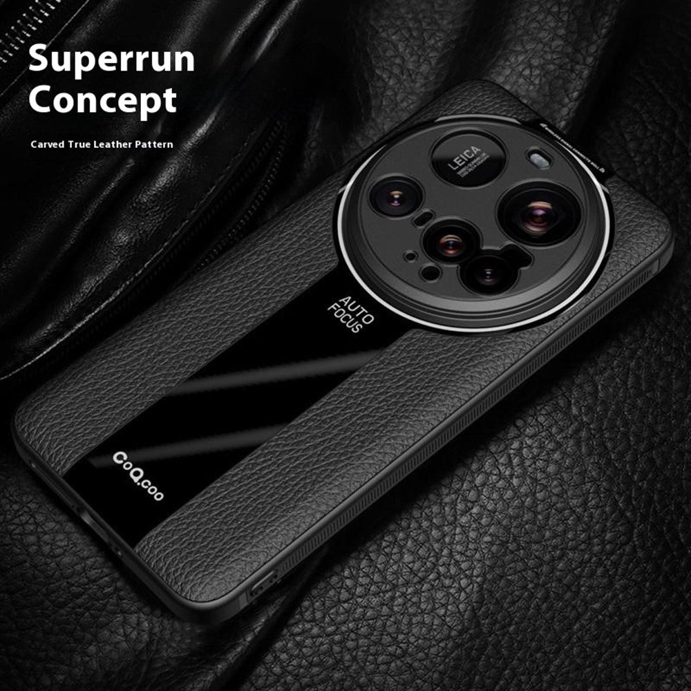 Q.COO For Xiaomi 15 Ultra Case Shockproof PU + TPU + Acrylic Phone Cover