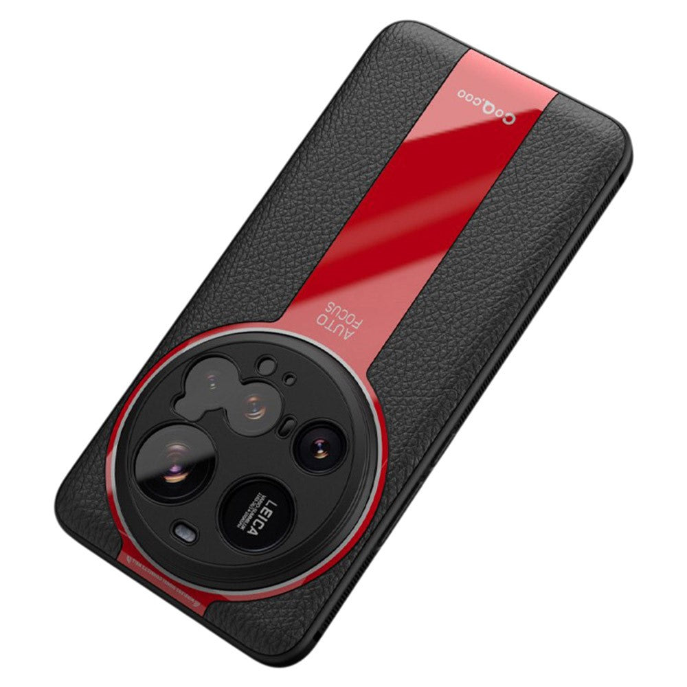 Q.COO For Xiaomi 15 Ultra Case Shockproof PU + TPU + Acrylic Phone Cover