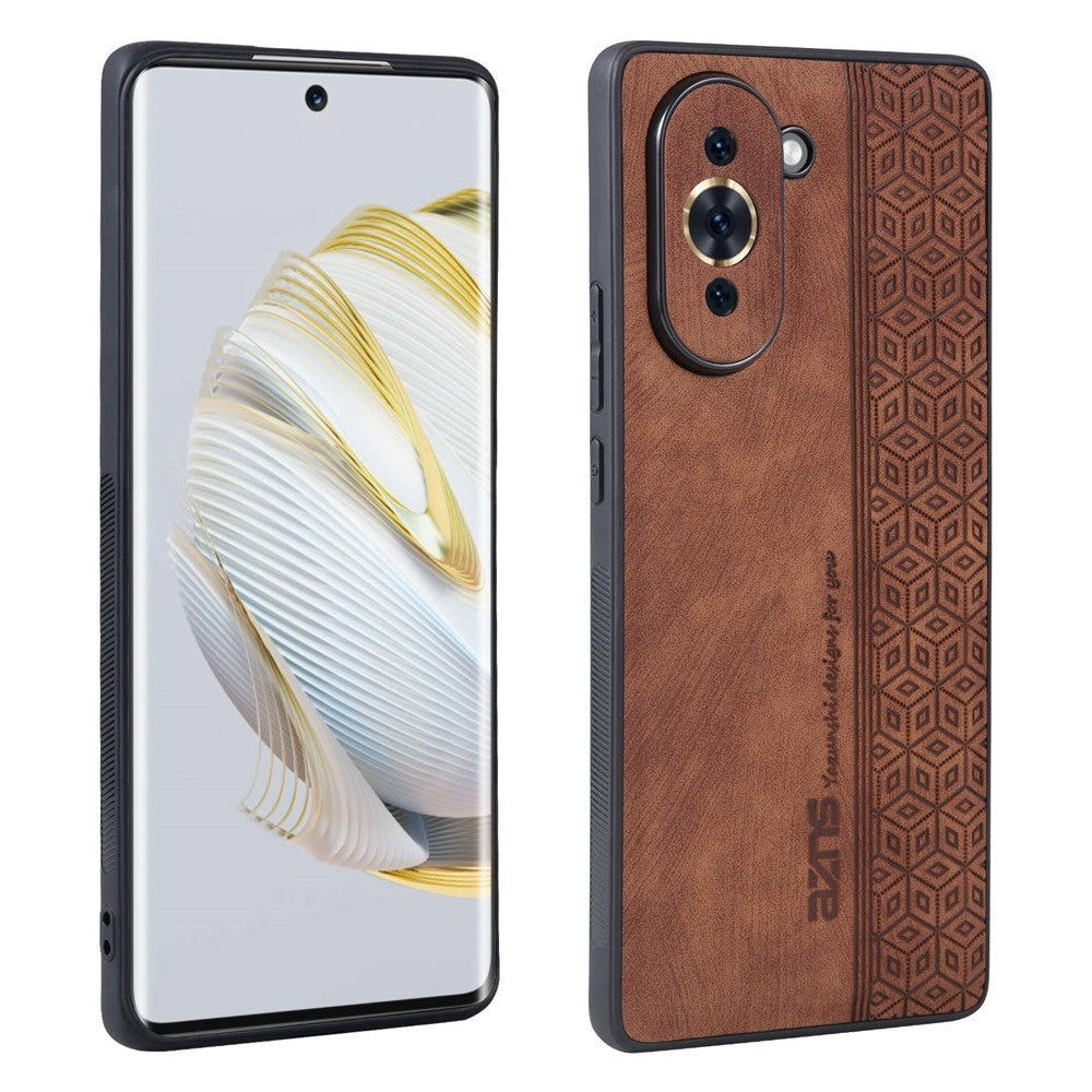 AZNS Imprinted Pattern Phone Cover for Huawei nova 10 4G, PU Leather Coated TPU Drop-proof Back Case