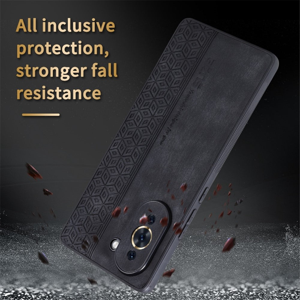 AZNS Imprinted Pattern Phone Cover for Huawei nova 10 4G, PU Leather Coated TPU Drop-proof Back Case