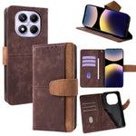 For Xiaomi Redmi Note 14 Pro 4G Case RFID Blocking Color Splicing PU Leather Wallet Phone Cover