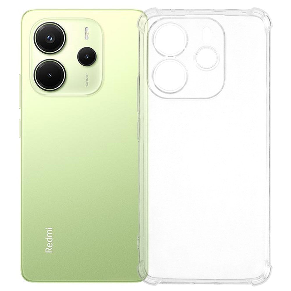 For Xiaomi Redmi Note 14 4G (164.84mm) Phone Case Reinforced Four Corner Anti-Drop Clear TPU Cover