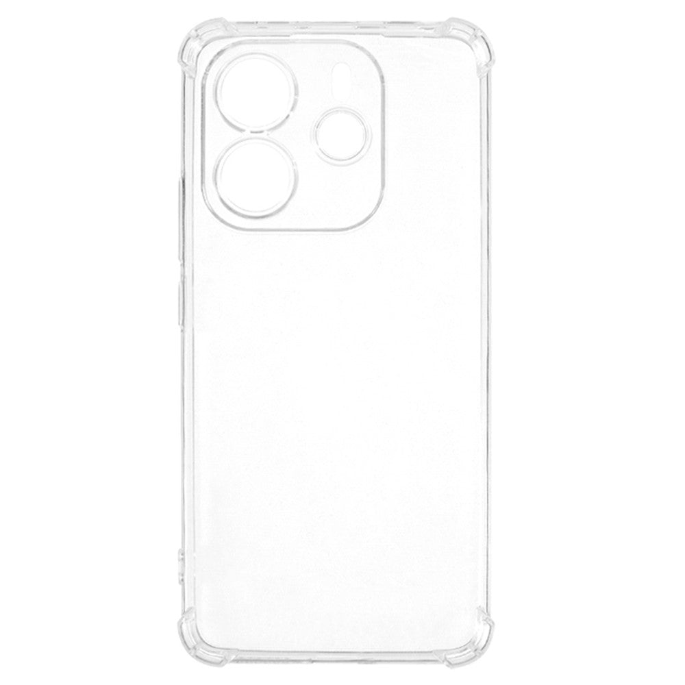 For Xiaomi Redmi Note 14 4G (164.84mm) Phone Case Reinforced Four Corner Anti-Drop Clear TPU Cover