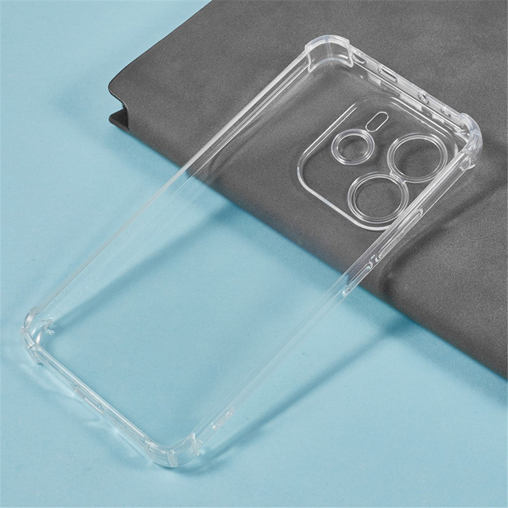 For Xiaomi Redmi Note 14 4G (164.84mm) Phone Case Reinforced Four Corner Anti-Drop Clear TPU Cover