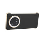 For Huawei Mate 70 Magnetic Case Litchi Texture Genuine Cow Leather + PC Boardless Phone Cover