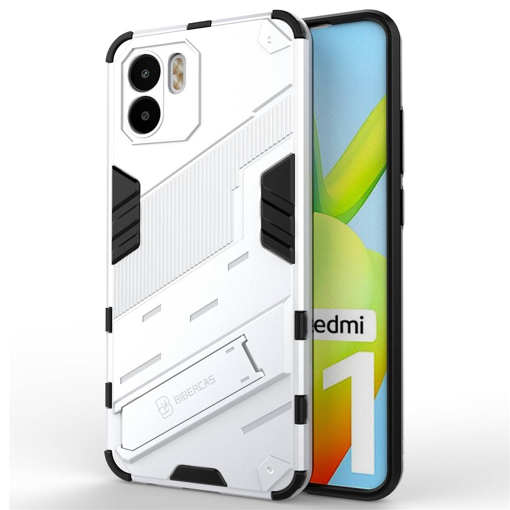 For Xiaomi Redmi A1 4G / A2 4G PC + TPU Hybrid Case Kickstand Drop-proof Phone Back Cover