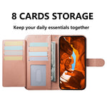 Wallet Phone Case for Xiaomi Redmi Note 14 Pro 5G / Poco X7 5G Stand PU Leather Folio Flip Cover with 8 Card Slot