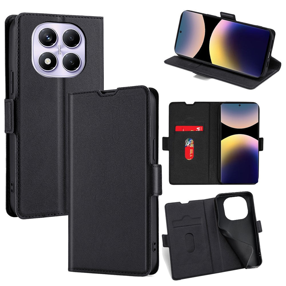 For Xiaomi Redmi Note 14 Pro 4G Case Card Holder PU Leather Phone Cover