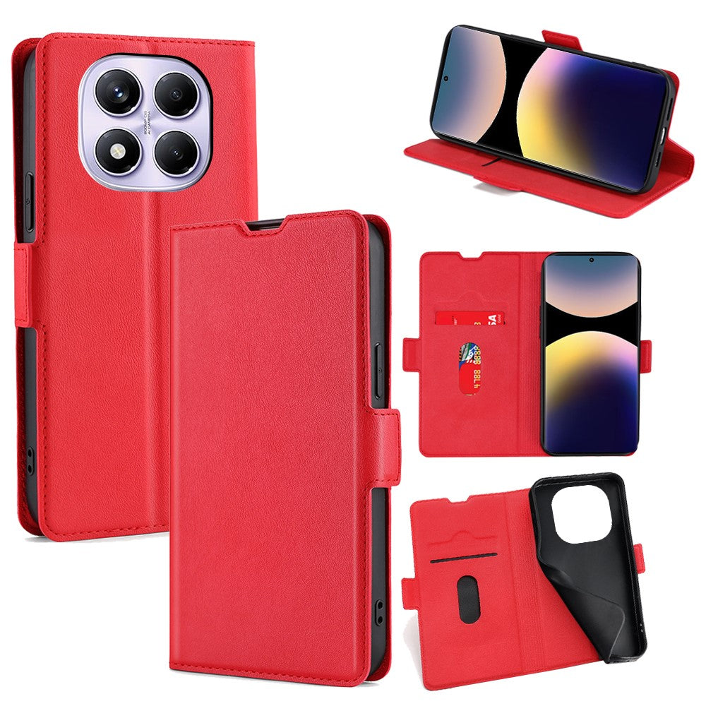 For Xiaomi Redmi Note 14 Pro 4G Case Card Holder PU Leather Phone Cover