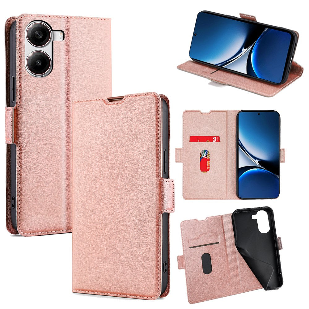 For Xiaomi Poco X7 Pro 5G  /  Redmi Turbo 4 5G Case Card Holder PU Leather Phone Cover