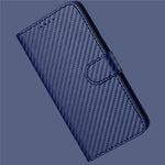 Xiaomi Redmi Note 13 5G (Kina) / Xiaomi Redmi Note 13 5G Plånboksfodral med rem Mobilskal i läder med kolfibertextur