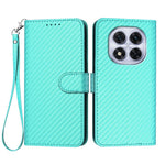For Xiaomi Redmi Note 14 Pro 4G Wallet Case with Strap Carbon Fiber Texture Leather Mobile Cover