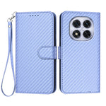 For Xiaomi Redmi Note 14 Pro 4G Wallet Case with Strap Carbon Fiber Texture Leather Mobile Cover