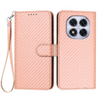 For Xiaomi Redmi Note 14 Pro 4G Wallet Case with Strap Carbon Fiber Texture Leather Mobile Cover
