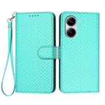 For Xiaomi Redmi Turbo 4 5G / Xiaomi Poco X7 Pro 5G Wallet Case with Strap Carbon Fiber Texture Leather Mobile Cover