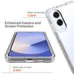 Til Samsung Galaxy S25 Edge Cover TPU PC 2 i 1 Dropproof Gennemsigtig Telefoncover